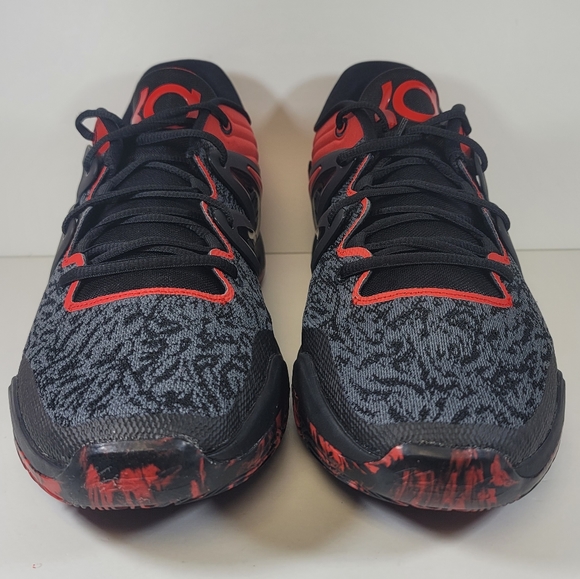 Nike KD 15 Bred Black University Red DC1975 003 Men’s Size Basketball Shoes - Picture 7 of 10